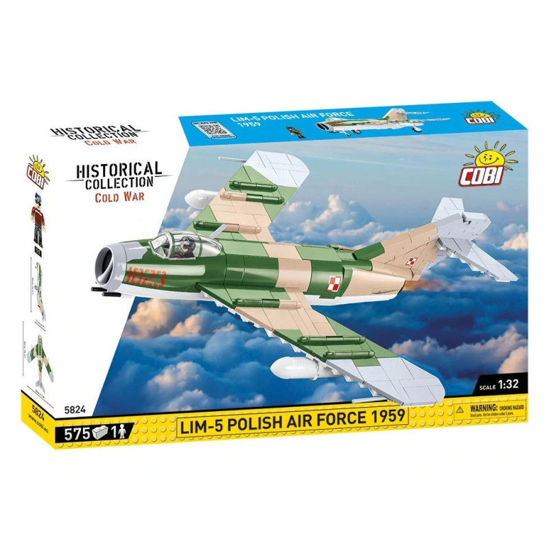 Cobi 5824 Cold War LIM-5 polské letectvo 1959, 1:32, 575 k, 1 f