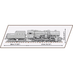 Cobi 6281 Kriegslokomotive Baureihe 52, 1:35, 2476 k, 1 f