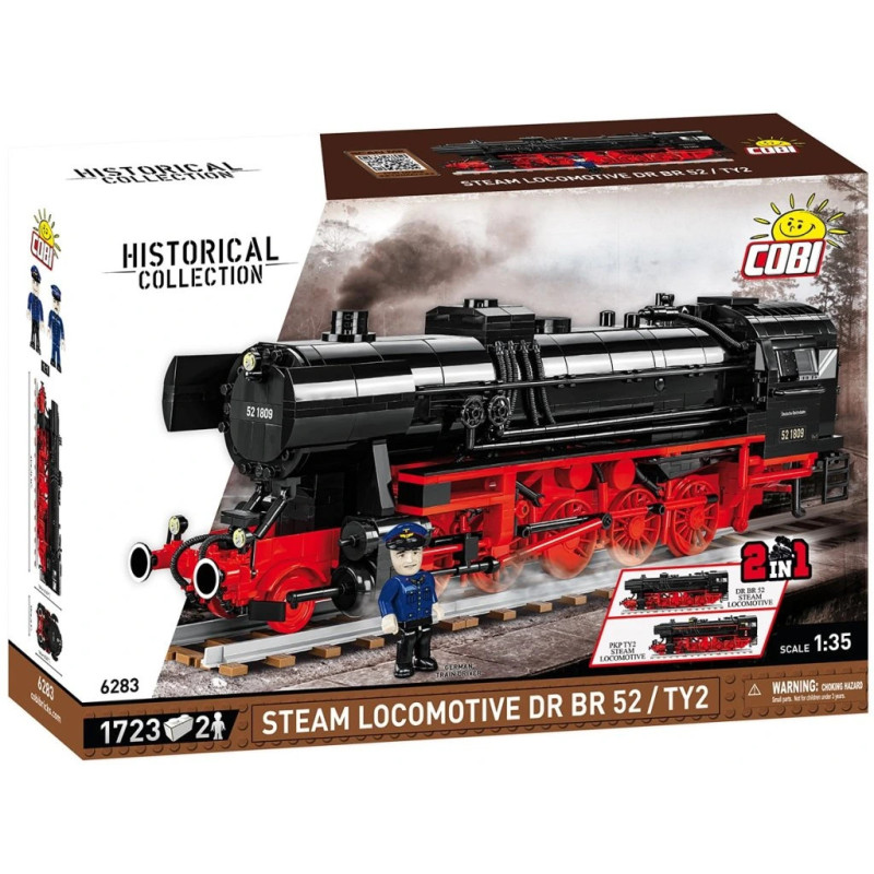 Cobi 6283 Parní lokomotiva DRB Class 52/TY-2, 1:35, 1723 k, 2 f