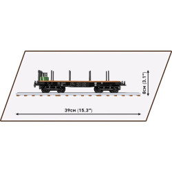 Cobi 6284 Schwerer plattformwagen type SSYS, 1:35, 424 k, 1 f