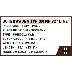 Cobi 6285 Nákladní vagón typ Ommr 32 LINZ, 1:35, 584 k, 1 f
