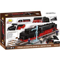 Cobi 6286 Parní lokomotiva DR BR 03 a vodní jeřáb, 1:35, 2721 k, 3 f, executive edition