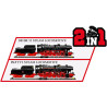 Cobi 6287 DRB Class 52 parní lokomotiva a návěstidlo, 1:35, 2747 k, 2 f