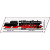 Cobi 6287 DRB Class 52 parní lokomotiva a návěstidlo, 1:35, 2747 k, 2 f