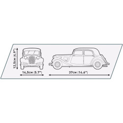 Cobi 24336 1938 Citroen Traction Avant 11 CV, 1:12, 2120 k, Executive edition