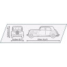 Cobi 24336 1938 Citroen Traction Avant 11 CV, 1:12, 2120 k, Executive edition