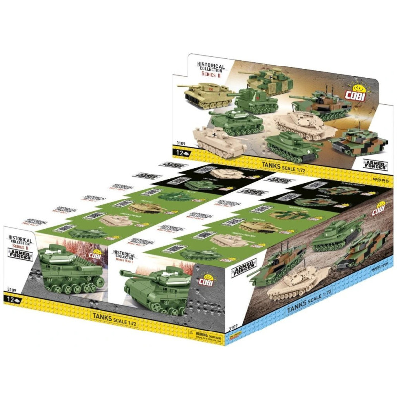 Cobi 3109 Displej 12 ks tanků 1:72 Série 2